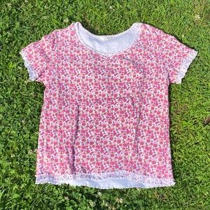 Y2K Layered Floral Tee